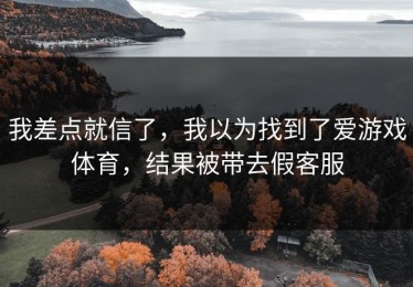 我差点就信了，我以为找到了爱游戏体育，结果被带去假客服