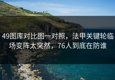 49图库对比图一对照，法甲关键轮临场变阵太突然，76人到底在防谁